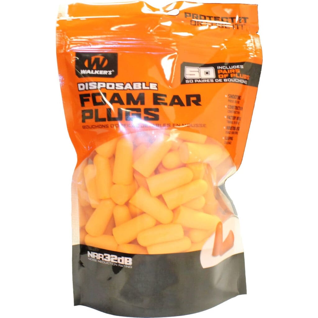FOAM EAR PLUGS �?50 PAIR BAG