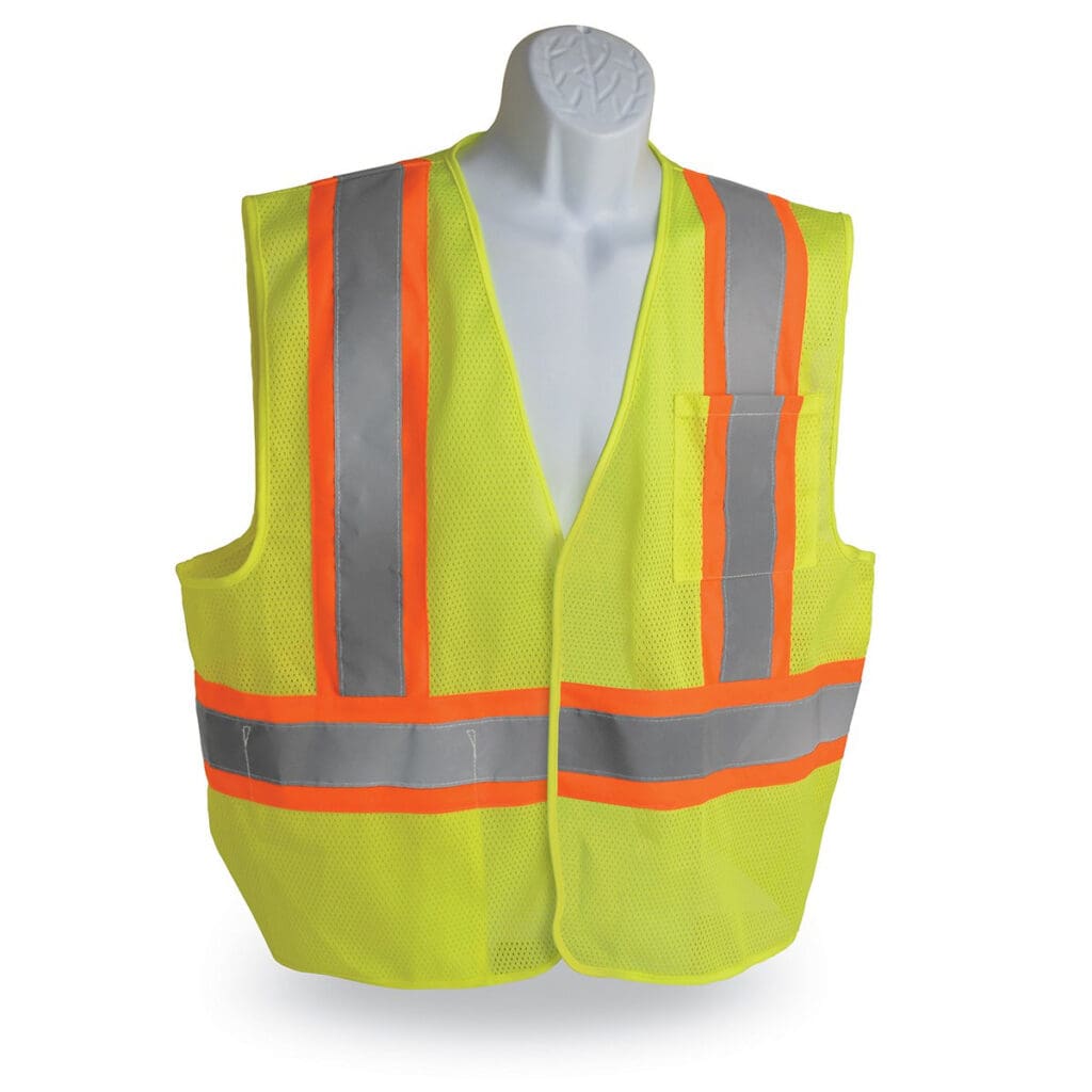 Dual Color Hook and Loop Safety Vest